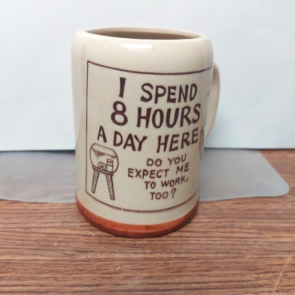 Vintage Work/Office Mug with Saying